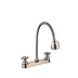 8" Brushed Satin Brass Kitchen Bar Faucet, Multi-function Sprayer